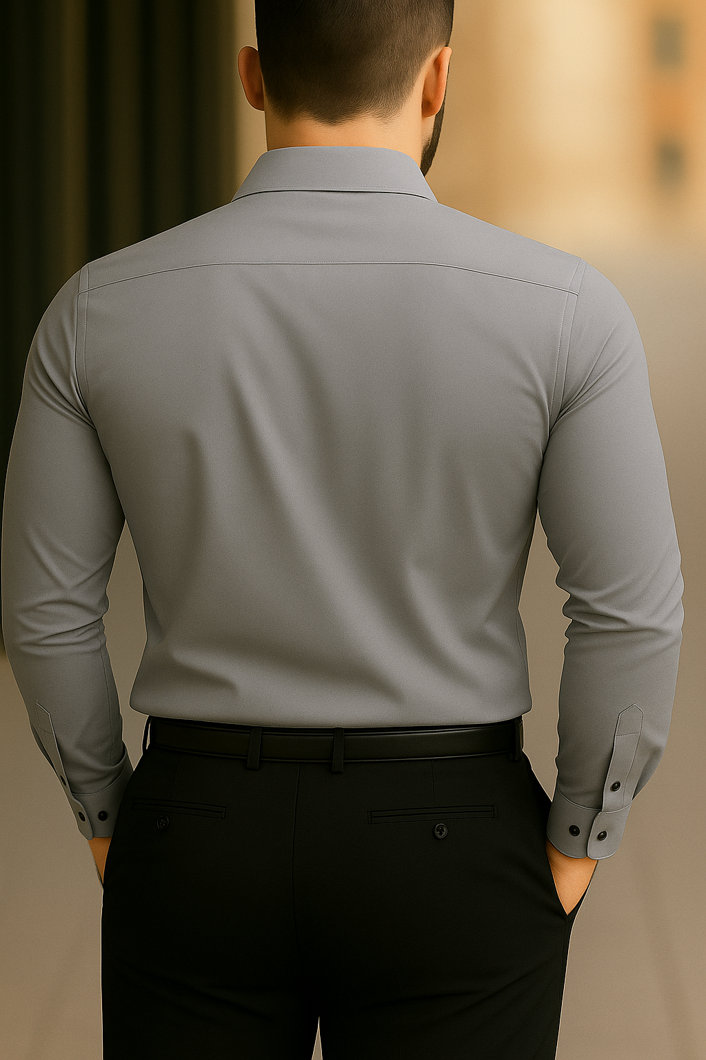 Solid Formal Shirts For Mens - White & Grey - Pack Of 2 Shirts