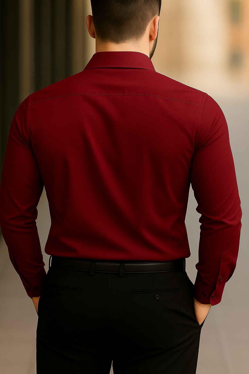 Solid Formal Shirts For Mens - Maroon & Grey - Pack Of 2 Shirts